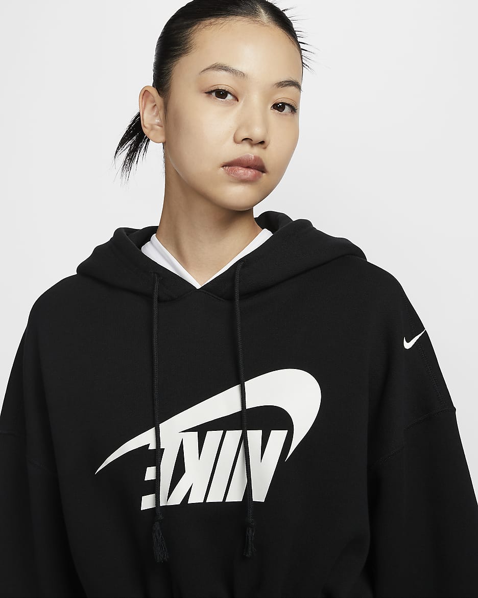 Nike Sportswear Women's Oversized Cropped French Terry Pullover Hoodie